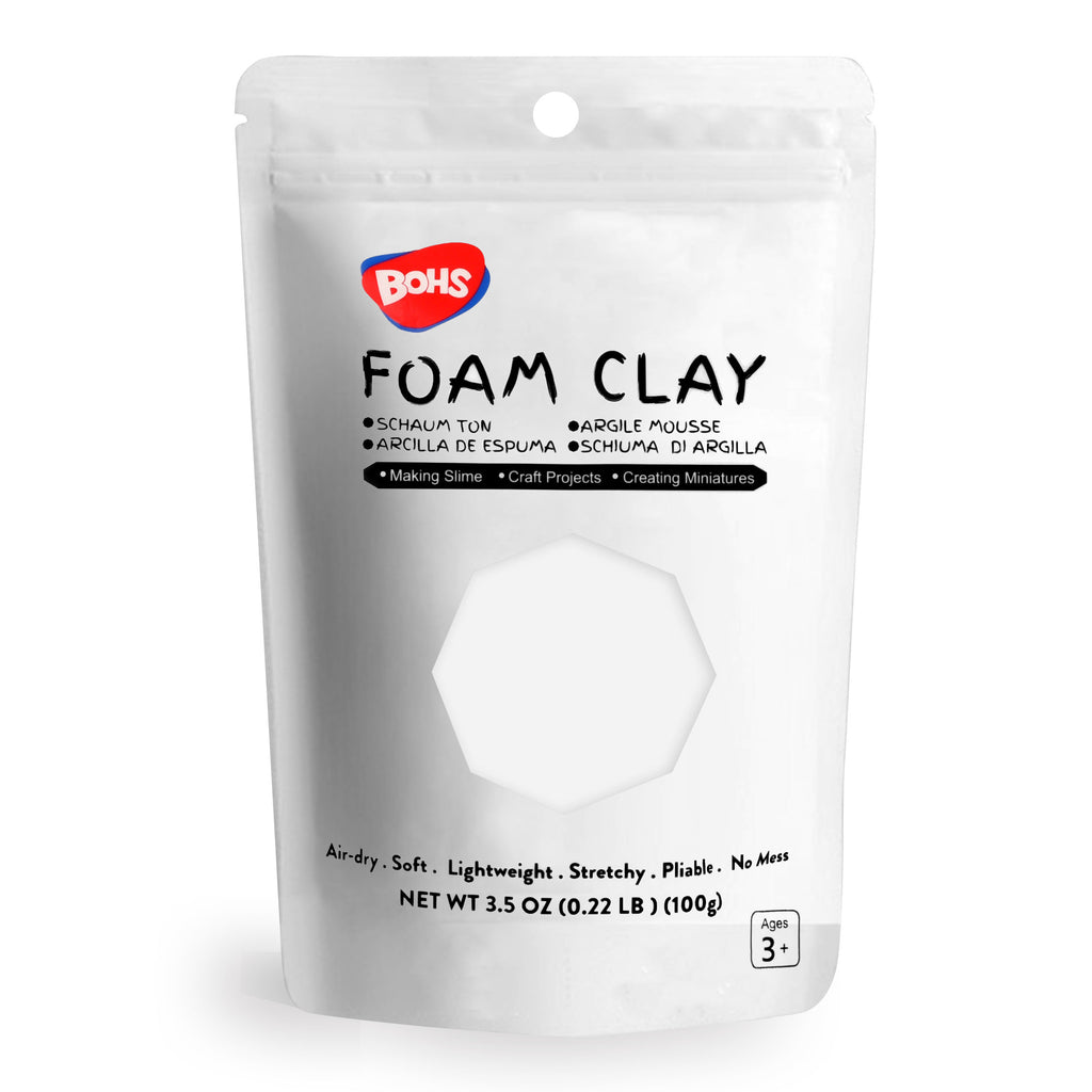 BOHS Foam Clay Lite,Wholesales-100 Grams, Case of 150 Bags bohs toys