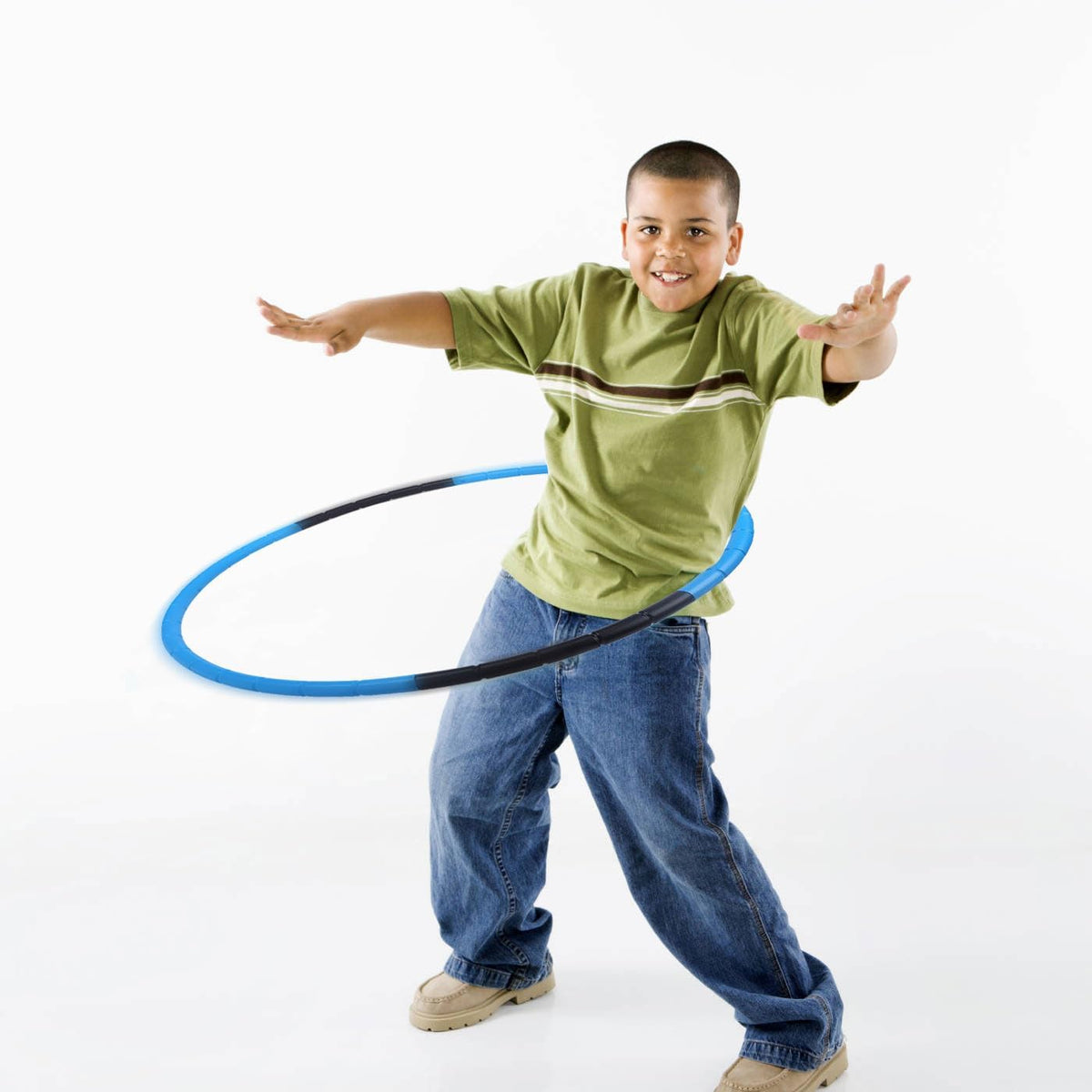 Fitness Hoop Removable Plastic Children Gymnastics Toys (Blue) BOHS Toys