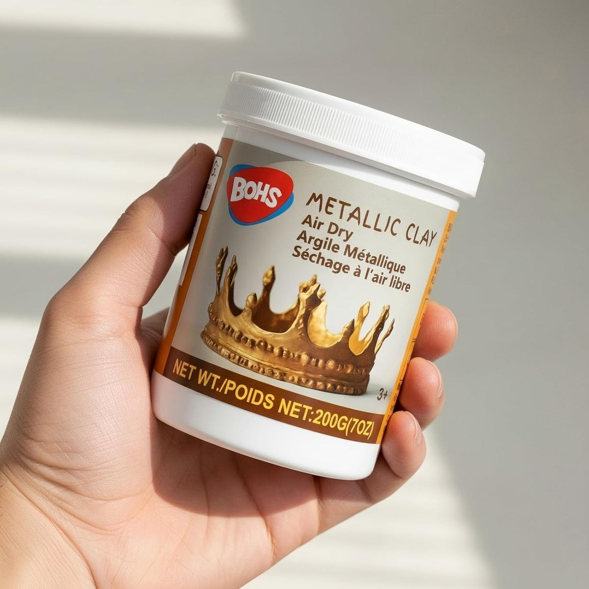 BOHS Golden Metallic Clay - 200g,Air Dry,Shiny - for Item Decoration, Figures,Props Sculpting Materials BOHS Toys