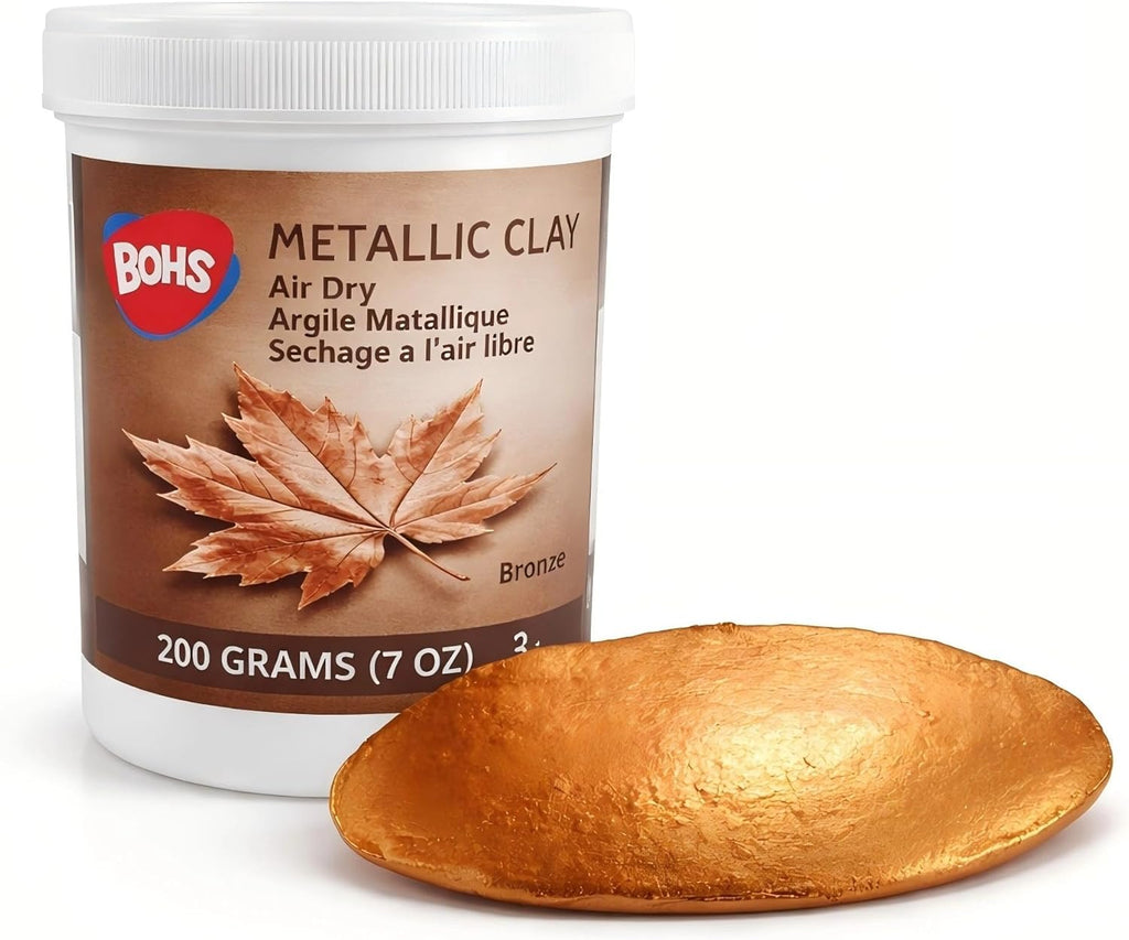 BOHS Copper Metallic Clay - 200g,Air Dry,Shiny - for Item Decoration, Figures,Props Sculpting Materials BOHS Toys