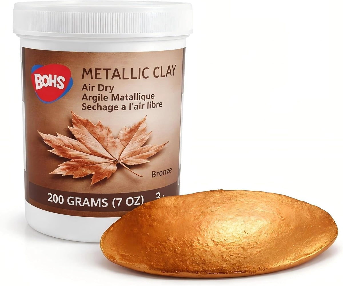 BOHS Copper Metallic Clay - 200g,Air Dry,Shiny - for Item Decoration, Figures,Props Sculpting Materials BOHS Toys