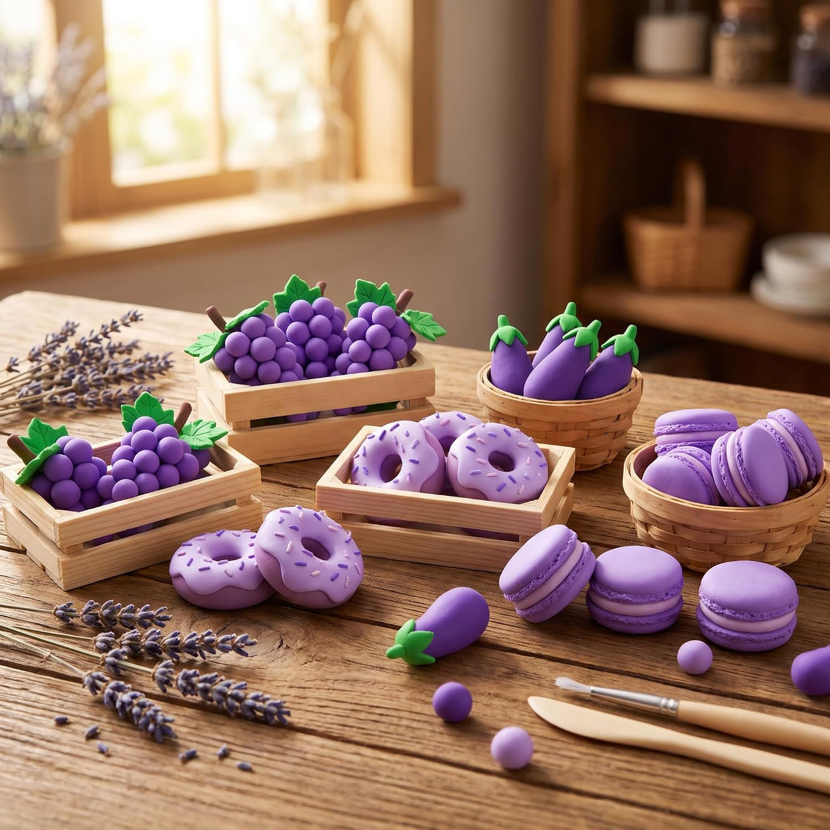 BOHS Violet Modeling Foam Clay - Squishy,Soft, Air Dry -for School Project,Cosplay,Fake Bake, Slime Supplies-1.1 Lbs/ 500 Grams BOHS Toys