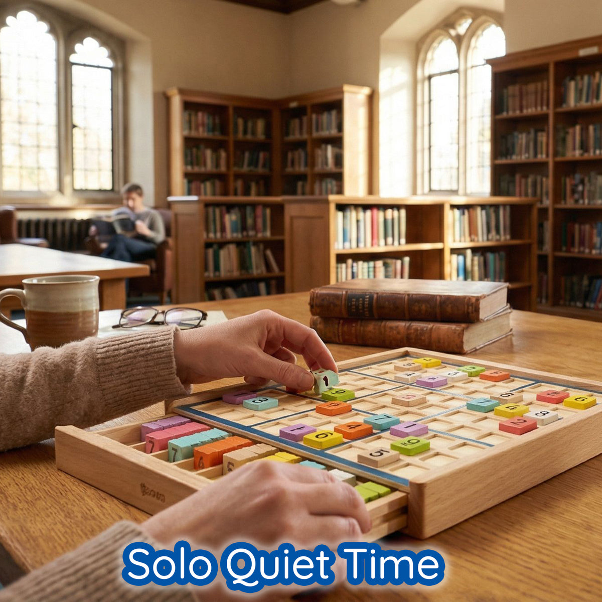 BOHS Wooden Color Sudoku - 3 in 1 Easy to Hard - with Book of 320 Sudoku Puzzles - Desktop Brain Teaser Game Toys BOHS Toys