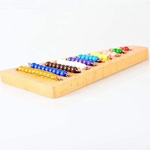 Montessori 1-10 Bead Stair with Holder - Montessori Math Manipulatives Materials - Preschool Learning Educational Toys bohs toys