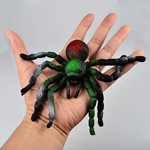 Realistic Squishy Spider - Halloween Prank Toy Scary Simulation Animal Model -Big Soft Stretchy- Stress Reliever bohs toys