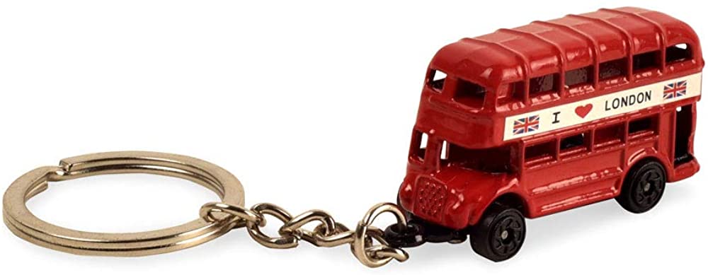 BOHS London Souvenir Gift - British Cultural Icons Landmark Die-cast Keychain Keyring - Small Metal Miniature Model (5 pcs) bohs toys