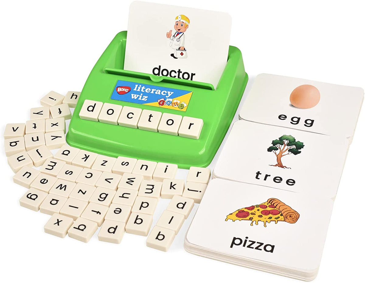BOHS Literacy Wiz Fun Game -  Sight Words - 60 Flash Cards - Preschool Language Learning Educational Toys bohs toys
