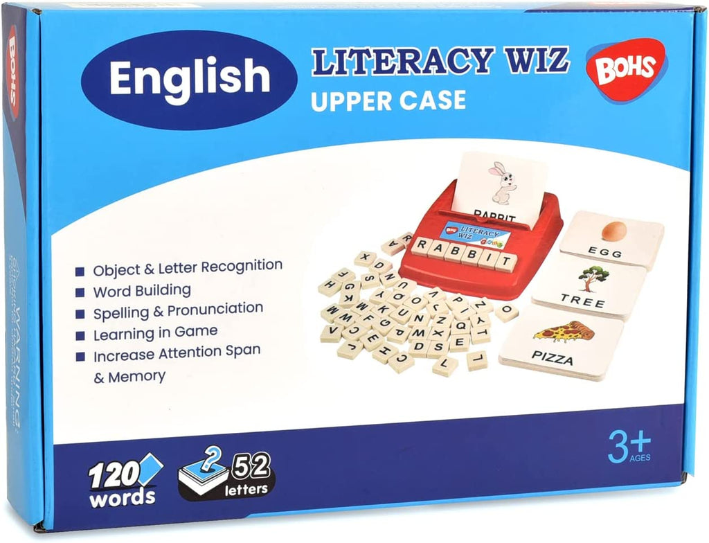 BOHS Literacy Wiz Fun Game -  Sight Words - 60 Flash Cards - Preschool Language Learning Educational Toys bohs toys
