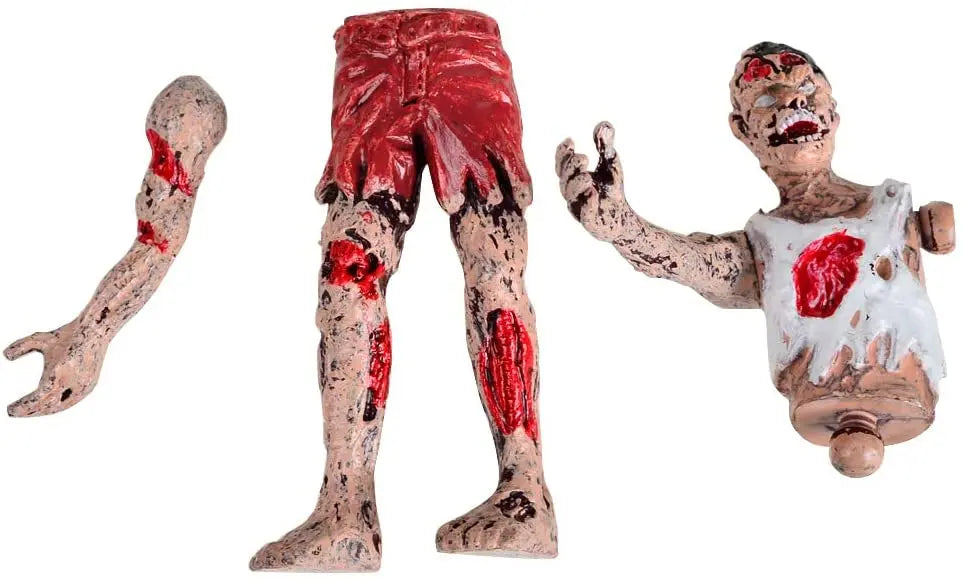 BOHS Zombie Dolls Action Figures Toys - Gift Package - Articulated Joints Miniature Model - 4 Inches - Pack of 6 bohs toys