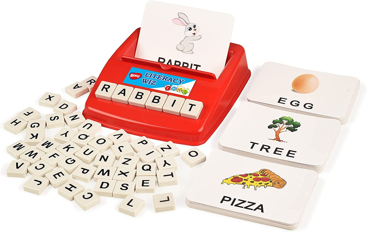 BOHS Literacy Wiz Fun Game -  Sight Words - 60 Flash Cards - Preschool Language Learning Educational Toys bohs toys