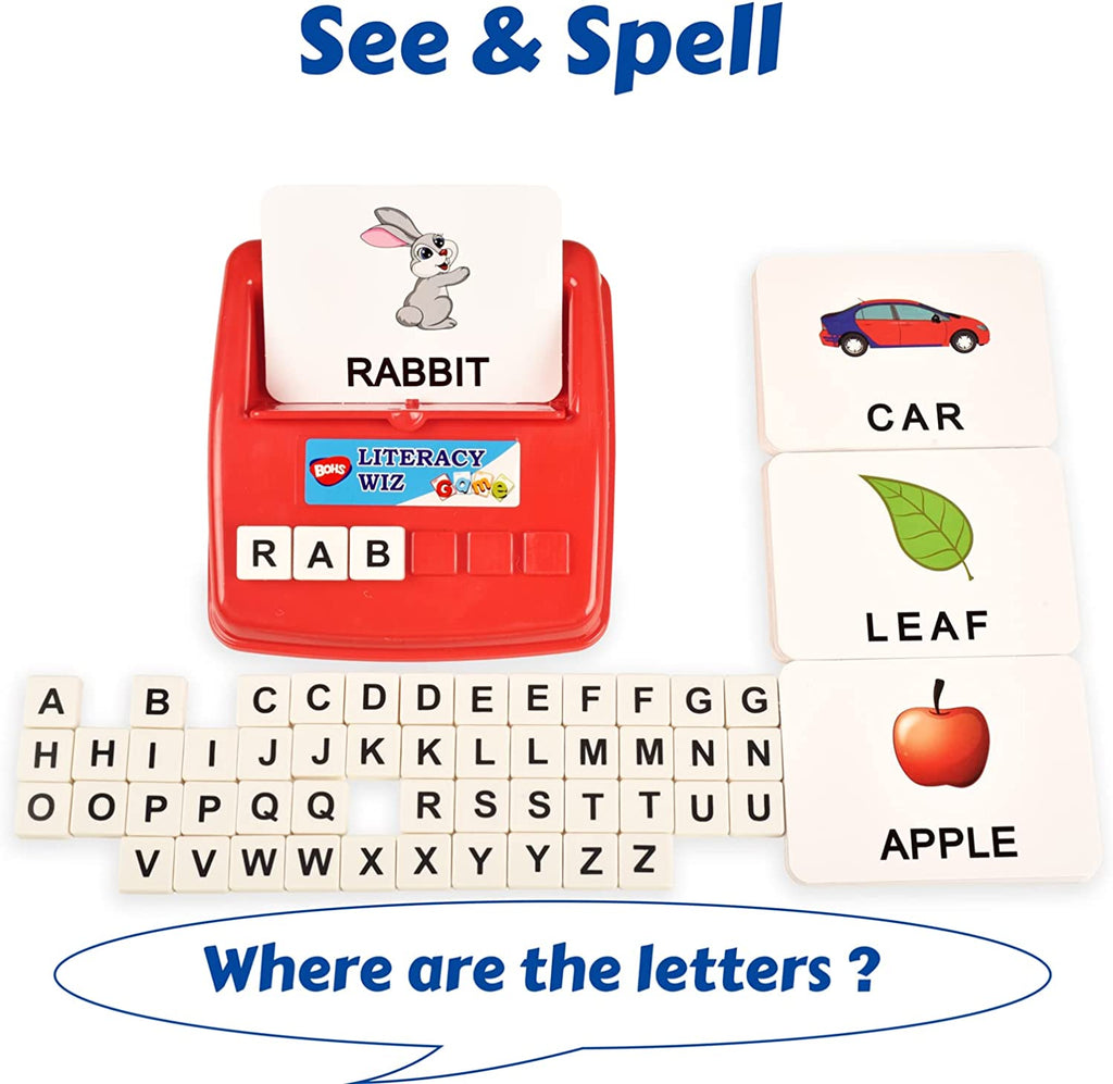 BOHS Literacy Wiz Fun Game -  Sight Words - 60 Flash Cards - Preschool Language Learning Educational Toys bohs toys