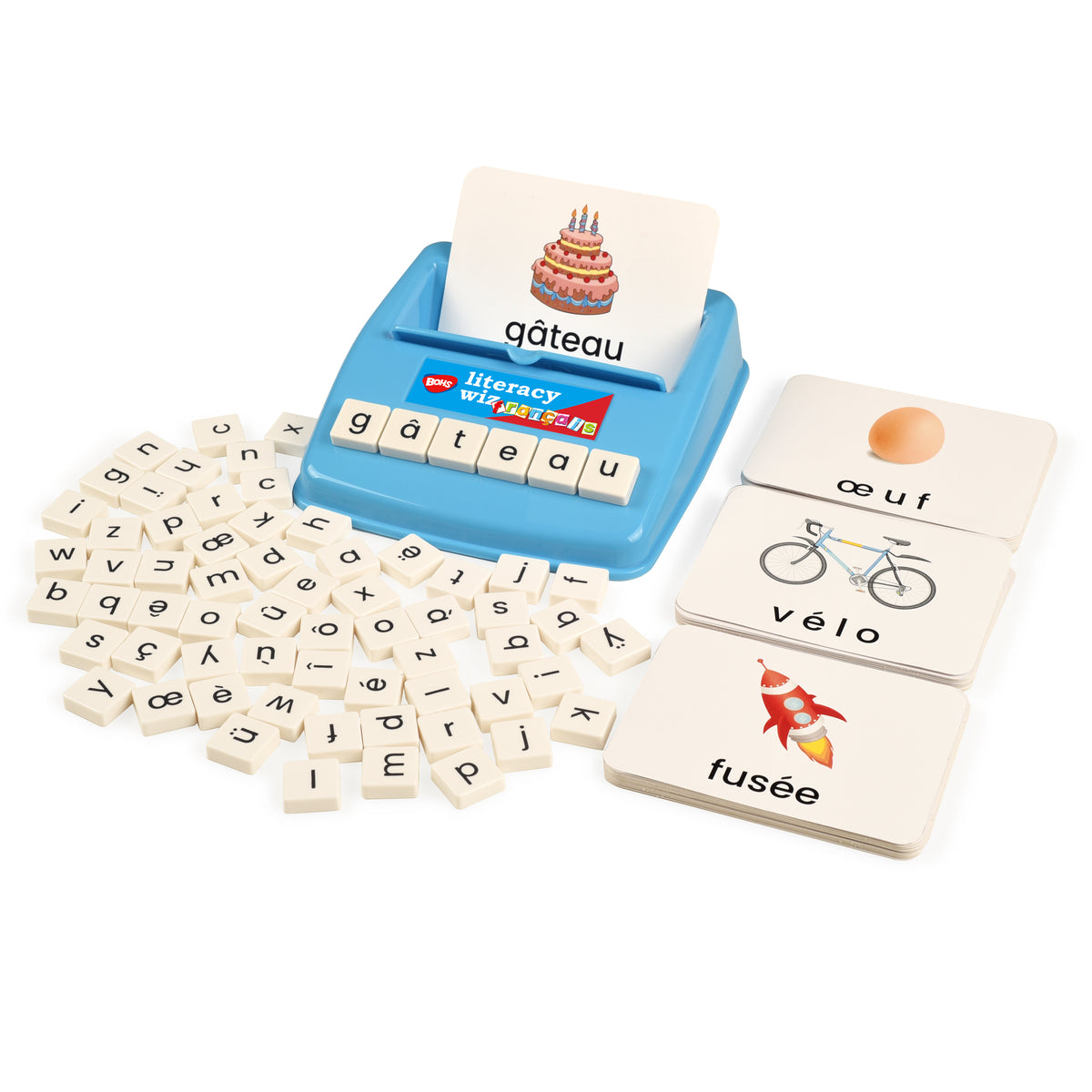 BOHS French Literacy Wiz Fun Game - Lower Case Sight Words - 60 Flash Cards - Preschool Language Learning Educational Toys… BOHS Toys