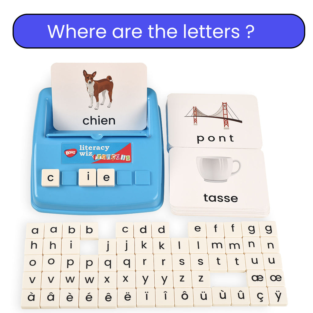 BOHS French Literacy Wiz Fun Game - Lower Case Sight Words - 60 Flash Cards - Preschool Language Learning Educational Toys… BOHS Toys